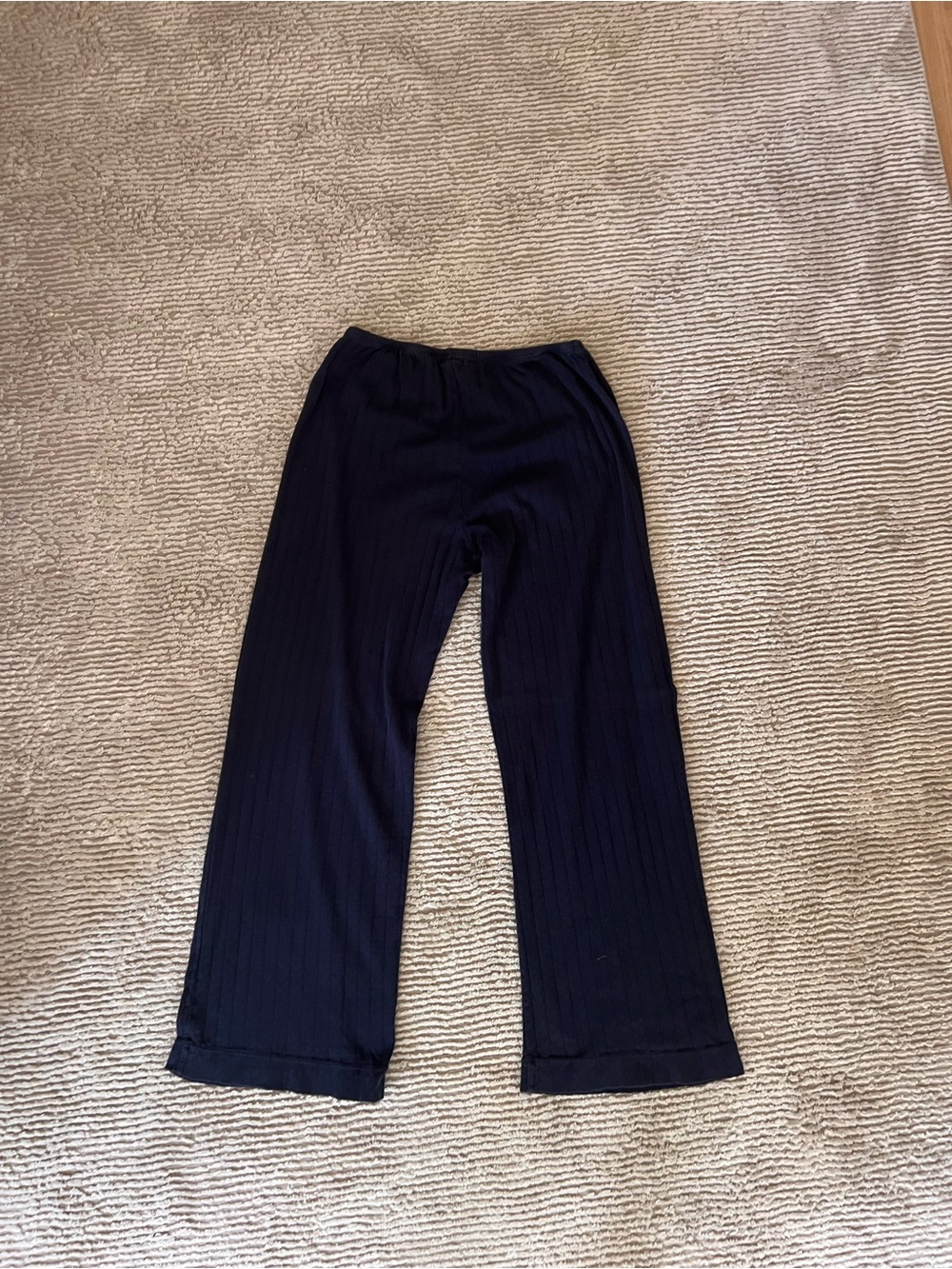 DONNI. Navy Pointelle Pants